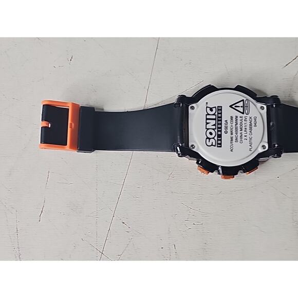 SEGA Sonic The Hedgehog Watch Orange Digital Accutime Working SNC400057MWM RARER - Picture 12 of 16